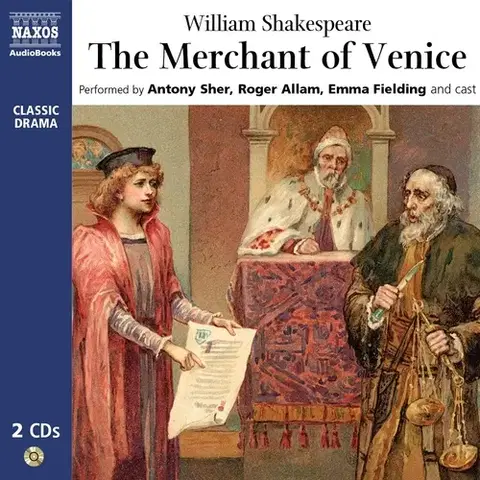 Svetová beletria Naxos Audiobooks The Merchant of Venice (EN)