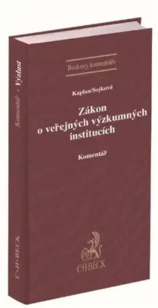 Zákony, zbierky zákonov Zákon o veřejných výzkumných institucích. Komentář - Tomáš Kaplan