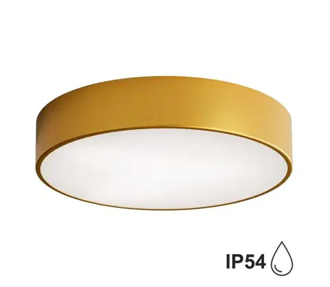 Svietidlá  Kúpeľňové stropné svietidlo CLEO 3xE27/24W/230V pr. 40 cm zlatá IP54 5907623621245