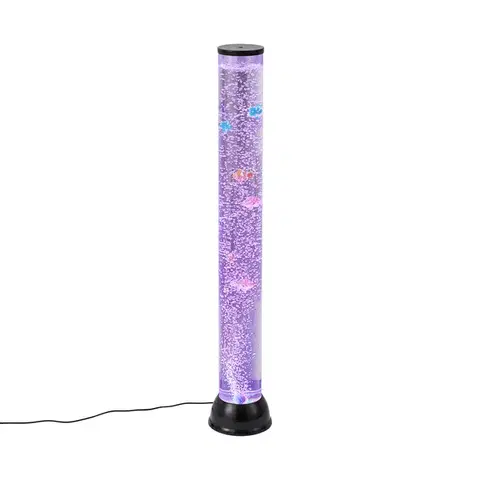 Stojace lampy Bublinková trubica čierna 90 cm vrátane LED RGB - Zoop
