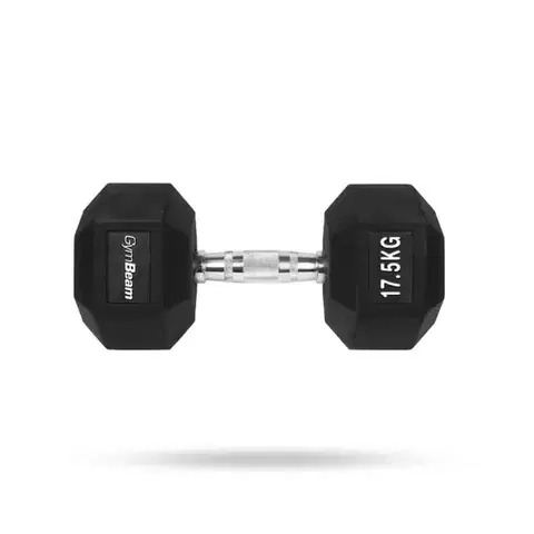 Činky GymBeam Hexagonal Dumbbell  white