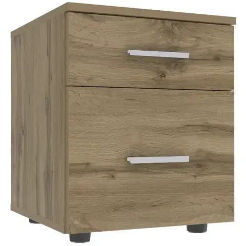 Nočné stolíky NABBI Melato nočný stolík dub tahoe