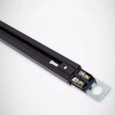 Moderné lampy do obývačky Koľajnica 1m čierna