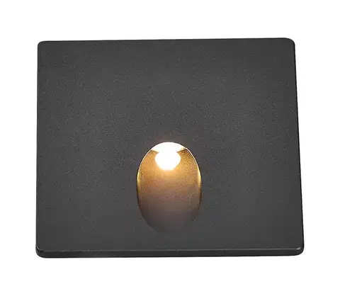 LED osvetlenie Rabalux 71169 - Vonkajšie schodiskové svietidlo BOVEN LED/3W/230V IP54 čierna 71169