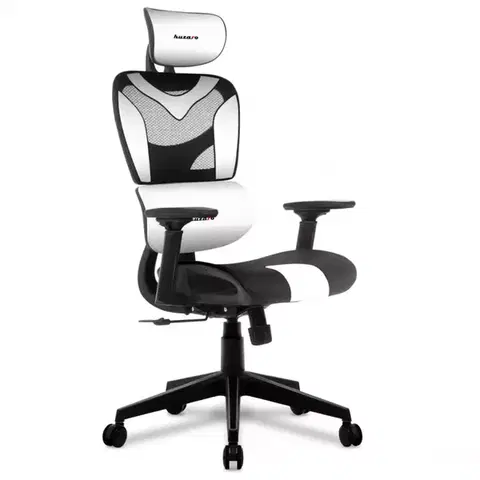 Kancelárske kreslá Otočné kreslo pre hráča HZ-Combat 8.0 White