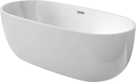 Vane DEANTE - Alpinia biela - Akrylátová vaňa, voľne stojaca, oválna - 170 cm KDU_017W