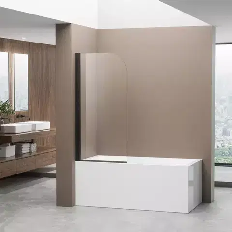 Vaňové zásteny Vaňová zástena Top 70x140 black