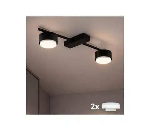Svietidlá BRILAGI - LED RGB Stmievateľné bodové svietidlo MONO 2xGX53/14W/230V Wi-Fi Tuya čierna BG4569+2xIM1490