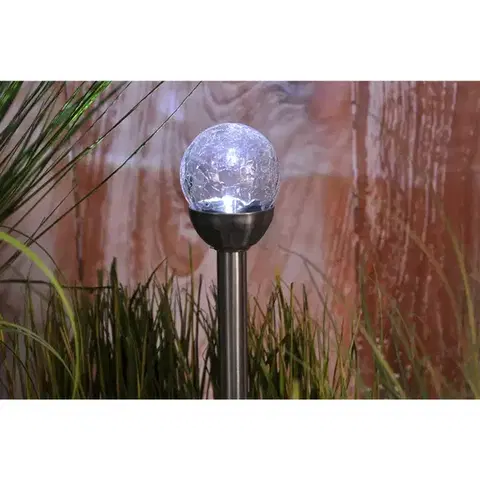 Solárne dekoračné lampy Solárna LED lampa 2 guľa 11