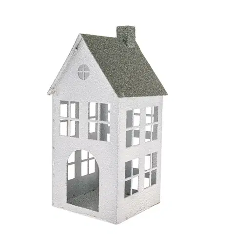 Vianočné dekorácie Kovový svietnik Green House, 11,5 x 11,5 x 29 cm, 29 cm