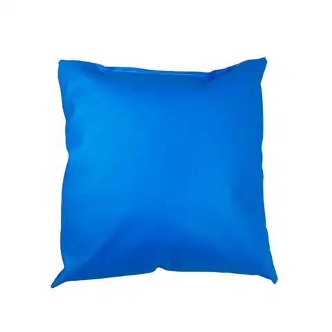 Dekoračné vankúše Vankúš modrá 40x40cm ekokoža TiaHome