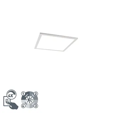 LED-Panely Stropné svietidlo biele 40 cm vrátane LED 4-stupňové stmievateľné - Liv