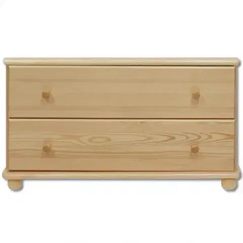Komody do spálne Komoda z Borovice KD101 surová