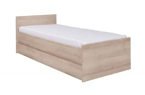 Postele ArtMadex Jednolôžková posteľ COSMO C08 | dub sonoma 80 x 200 cm