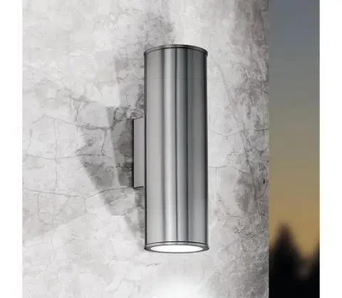 LED osvetlenie Eglo 33582 - LED RGBW Stmievateľné vonkajšie osvetlenie RIGA 2xGU10/5W/230V IP44 33582