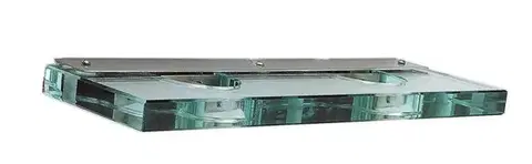 Nástenné svetlá Sklenená nástenná lampa matný nikel Glasso lampa