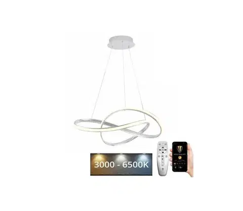 Svietidlá BRILAGI - LED Stmievateľný luster na lanku COSMOWAVE LED/70W/230V 3000-6500K biela + DO BG-J4331/W