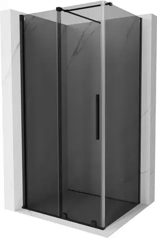Sprchovacie kúty MEXEN/S - Velár sprchovací kút, posuvné dvere 150 x 100, grafit, čierna 871-150-100-41-70