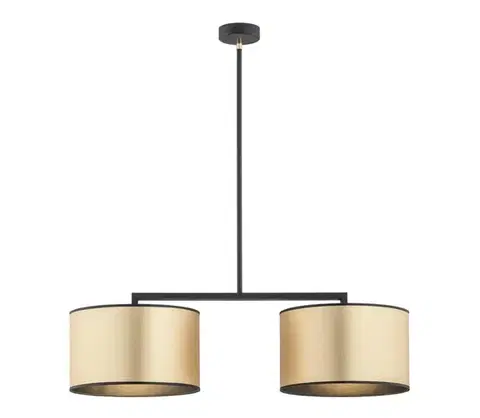 Svietidlá Argon 0898 - Luster na tyči KARIN 2xE27/15W/230V mosadz/čierna 0898