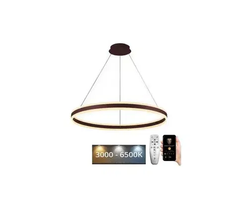 Svietidlá  LED Stmievateľný luster na lanku LED/110W/230V 3000-6500K + diaľkové ovládanie J4316/BR