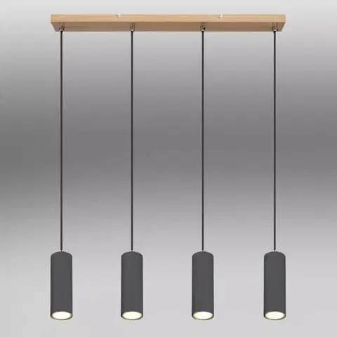 Moderné lampy do obývačky Luster 57911-4HG grafit LW4