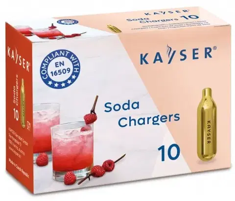 Shakery Kinekus Bombičky sifónové, CO2, sada 10ks, KAYSER