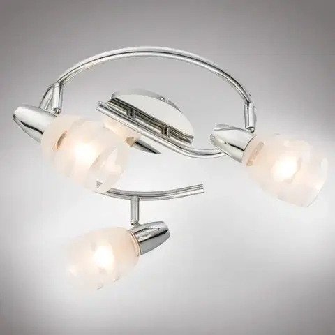 Moderné lampy do obývačky Stropné bodové svietidlo 54985-3 K3 chróm