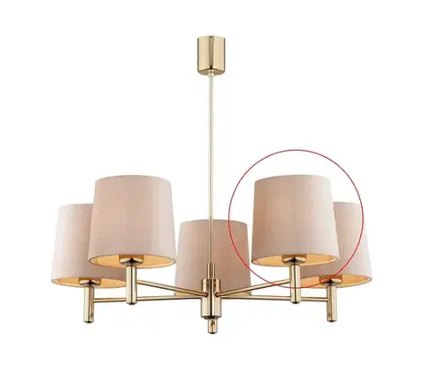 Lampy Argon - Náhradné tienidlo k lustru a nástennému svietidlu PONTE E27 béžová 8590828398431