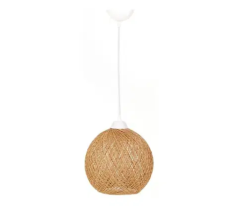Svietidlá  Luster na lanku JUTE 1xE27/60W/230V béžová 390FLH1566
