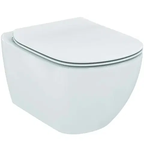 Záchody IDEAL STANDARD - Tesi Závesné WC s doskou SoftClose, AquaBlade, biela T354601