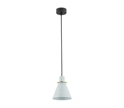 Svietidlá Argon 4682 - Luster na lanku BEVERLY 1xE27/15W/230V modrá/zlatá 4682