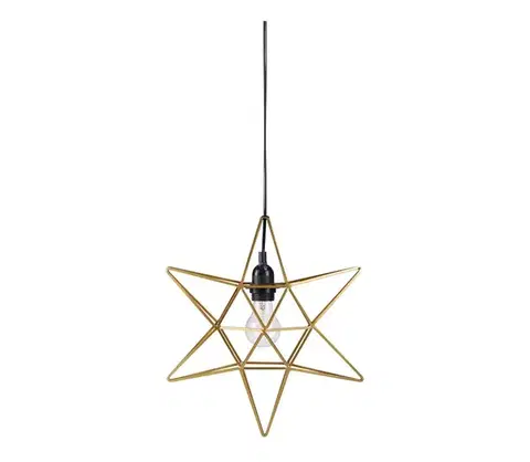 Vianočné dekorácie Markslöjd 705298 - Vianočná dekorácia CONTOUR 1xE27/40W/230V zlatá 705298