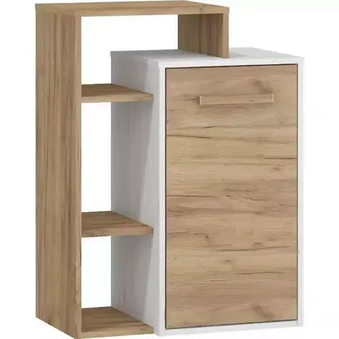 Komody do spálne Komoda RIO 1D craft biela/zlatý