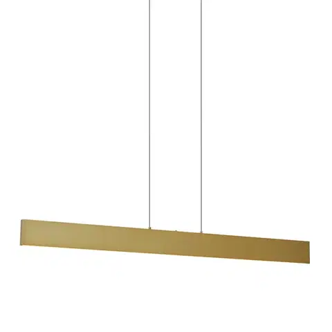 Závesné svietidlá Moderné závesné svietidlo mosadzné vrátane LED 3-stupňové stmievateľné Easylift - Straight