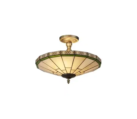 Svietidlá Searchlight 4417-17 - Tiffany prisadený luster NEW YORK 2xE14/40W/230V 4417-17
