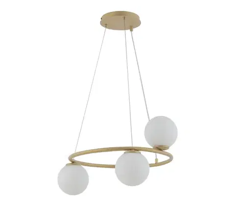 Svietidlá  Luster na lanku GAMA 3xG9/12W/230V zlatá 33380