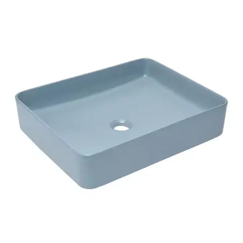 Umývadlá Umývadlo na dosku SAT Infinitio 50x40 cm tmavo modrá mat bez prepadu SATINF5040DBLM SATINF5040DBLM
