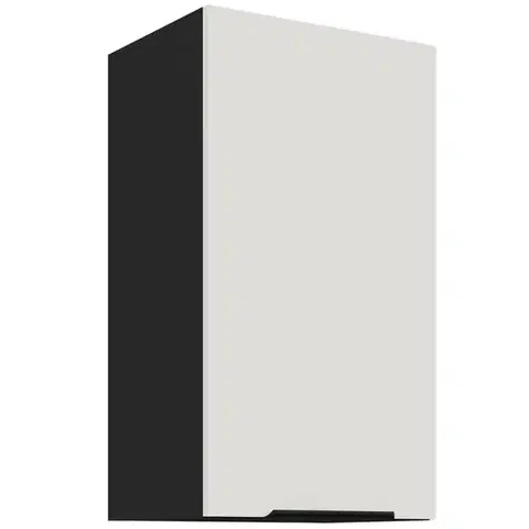 Kuchynské skrinky visiace Kuchynská skrinka Aria-Wh/Bl Anti Fingerprint 40g-72 1f
