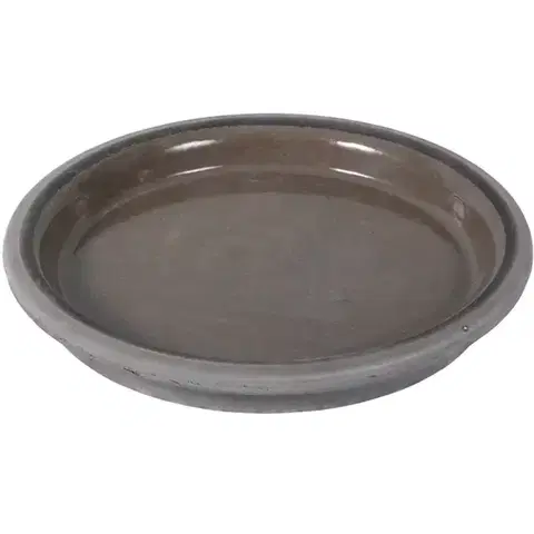 Záhrada Podmiska pod kvetináč DISKO keramická čadičový melír d32cm