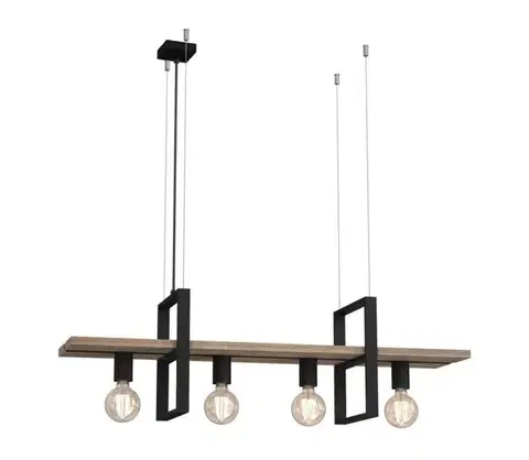Svietidlá  Luster na lanku SHELF 4xE27/60W/230V 424