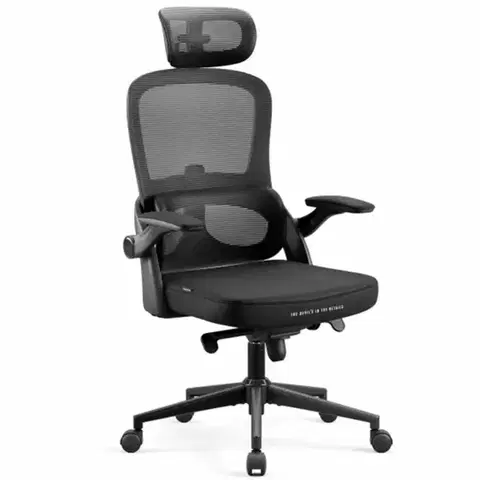 Otočné kreslá Kancelárske kreslo Diablo V-Light Čierna