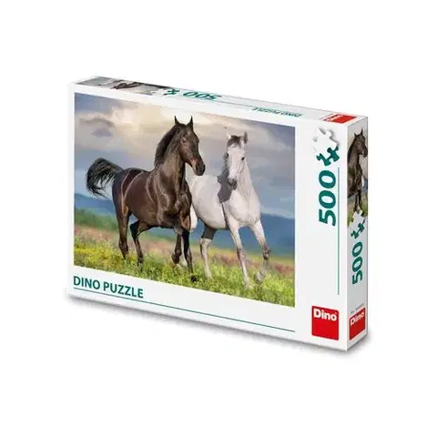 500 dielikov Dino Puzzle Zamilované kone 500 Dino