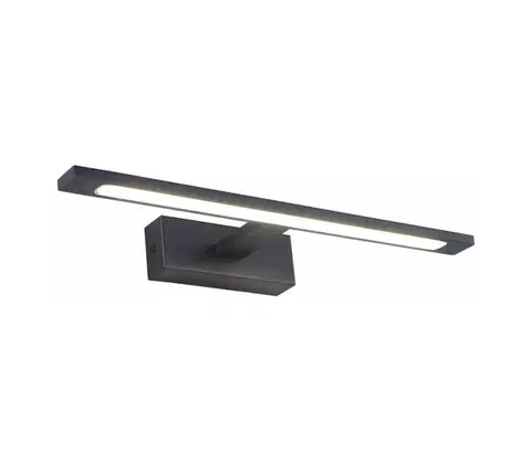 Kúpeľňové zrkadlá Zuma Line W89443-12W-BK - LED Osvetlenie zrkadla ALTER LED/12W/230V IP44 čierna W89443-12W-BK
