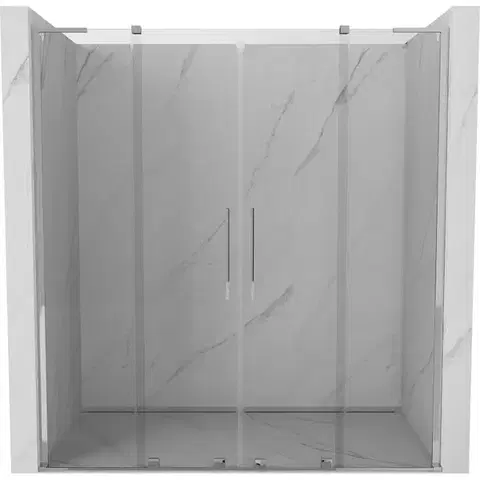 Sprchovacie kúty MEXEN/S - Velar L Duo posuvné sprchové dvere 200, transparent, chróm 871-200-003-02-01