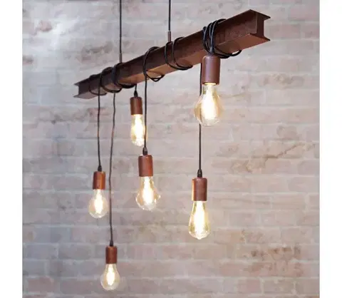 Svietidlá Eglo 49859 - Luster na lanku TOWNSHEND 4 6xE27/60W/230V 49859