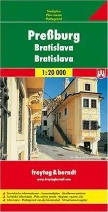 Slovensko a Česká republika Mapa Bratislava 1:20 000