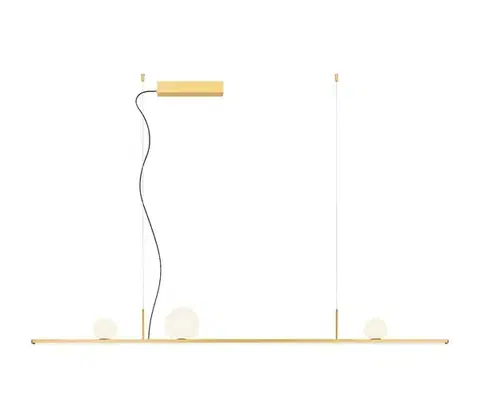 Svietidlá Redo 01-4301 - LED stmievateľný luster na lankách DUNE LED/48W/230V zlatý 01-4301