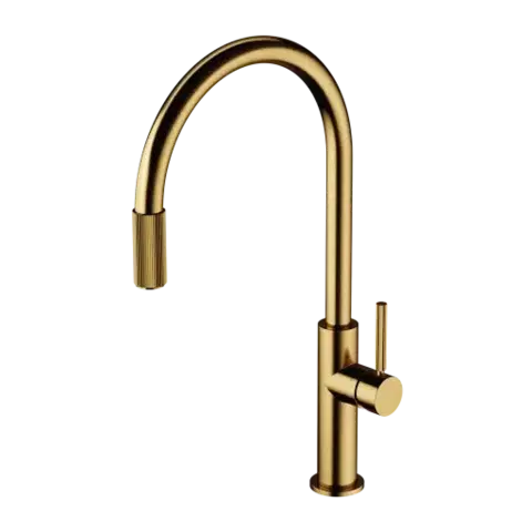 Kuchynské drezy OMNIRES OMNIRES - Drezová batéria (kompatibilná s akýmkoľvek systémom filtrácie vody), brúsené zlato SW9057GLB