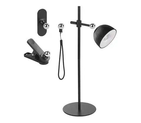 Lampy  LED Stmievateľná nabíjacia stolná lampa magnetická 4v1 LED/4,2W/3,7V 4000K čierna Z7635B