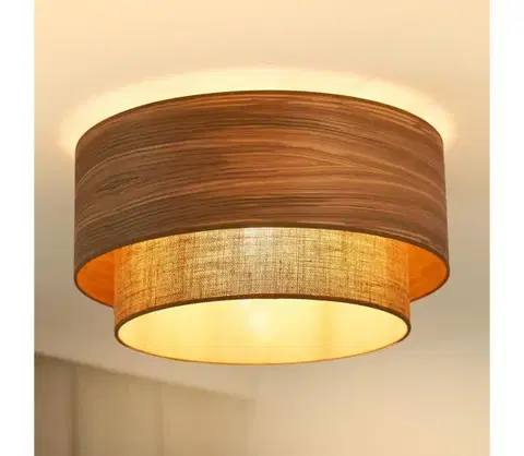 Svietidlá BRILAGI - Stropné svietidlo MONTANA BOHO 1xE27/15W/230V pr. 45 cm hnedá 608428